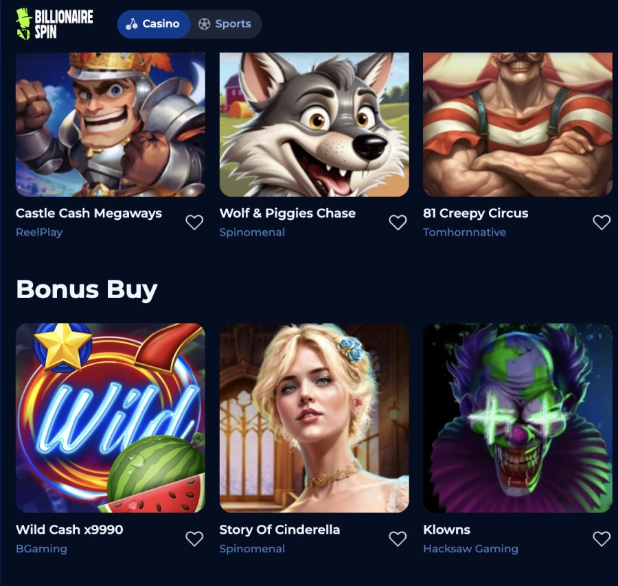 Billionaire Spin Casino